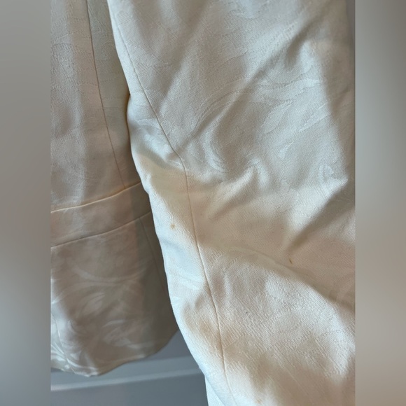 Escada Women's Jacket Size:34 In Cream Yellow - Picture 10 of 16